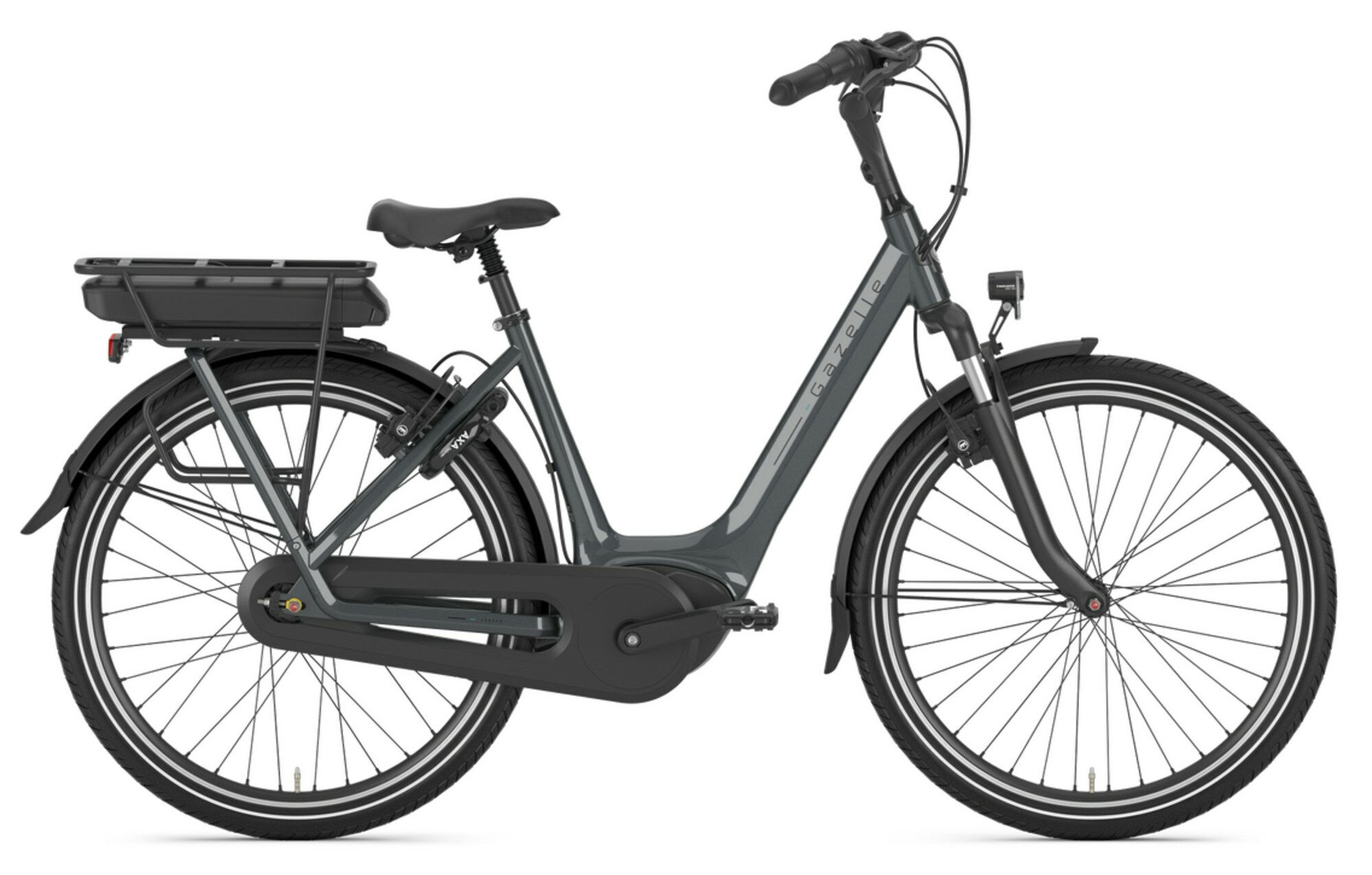Gazelle Arroyo C7+ HMB 26" anthracite grey gloss 26" 400 Wh Wave 46 cm