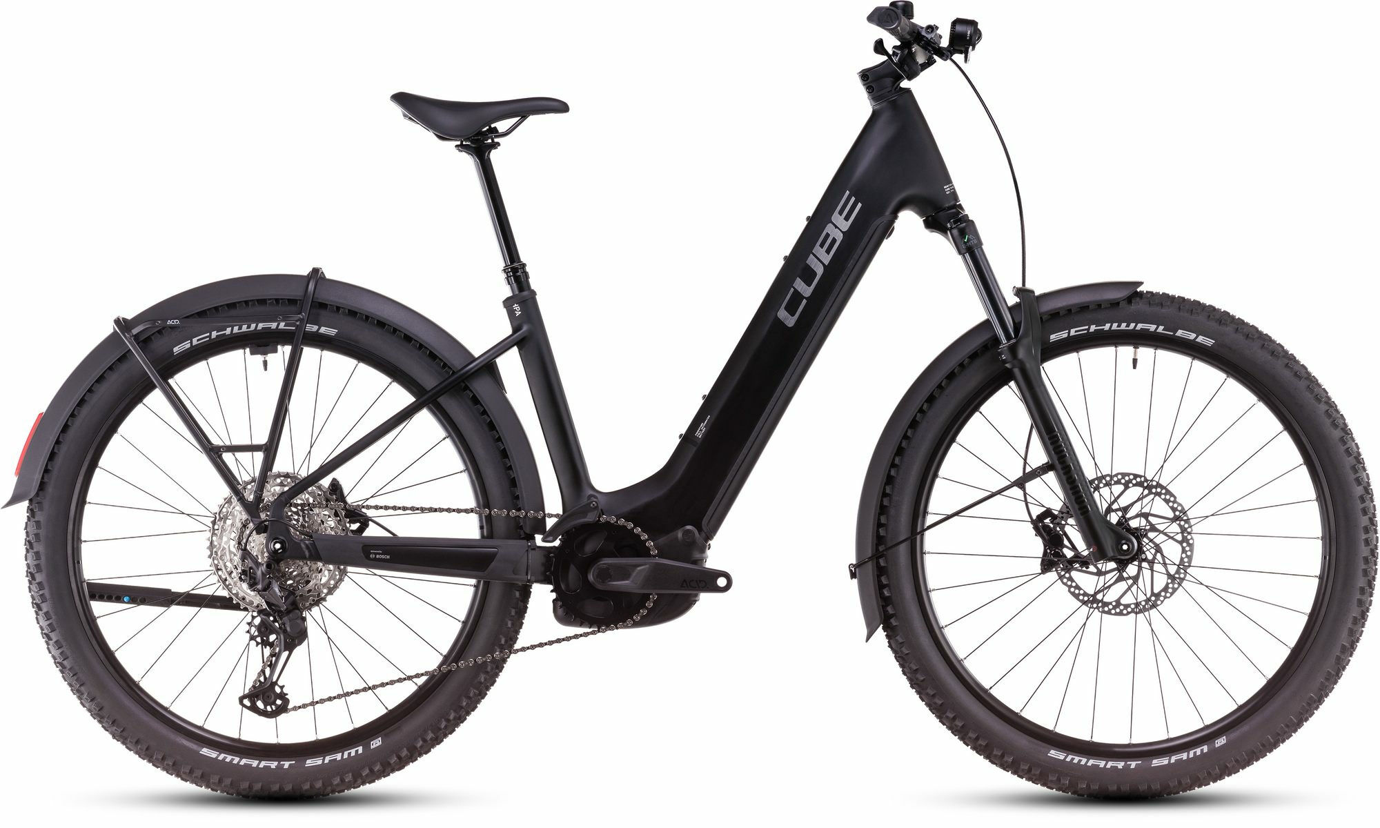 Cube Reaction Hybrid Race 800 Allroad black´n´metal 27,5" 800 Wh Wave