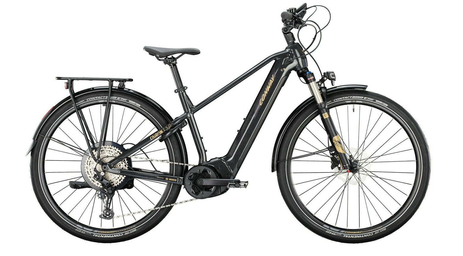 Conway CAIRON T 5.0 black metallic / black matt 28" 750 Wh Diamant 49 cm