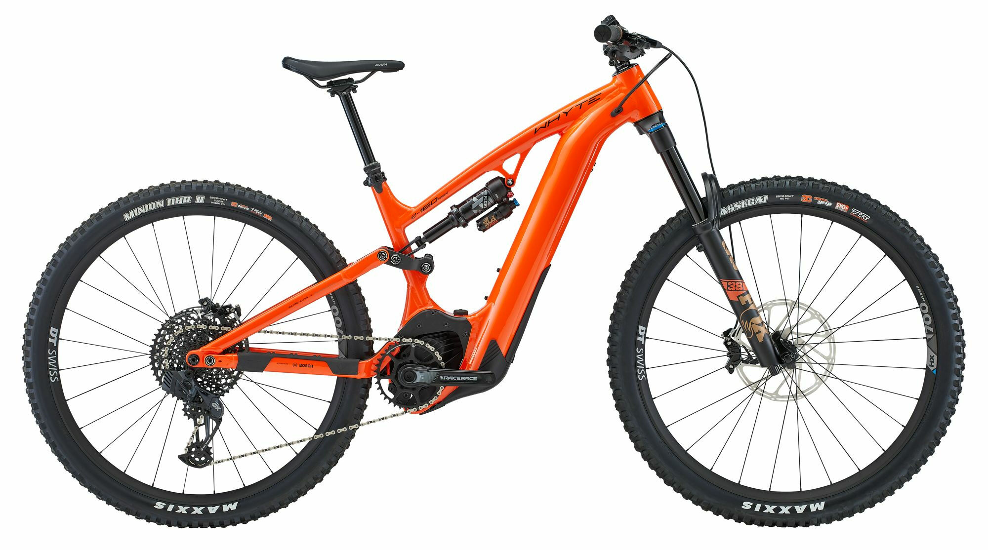Whyte E-160 RSX Gloss Orange with Black & Gold 2023 29" 750 Wh Diamant