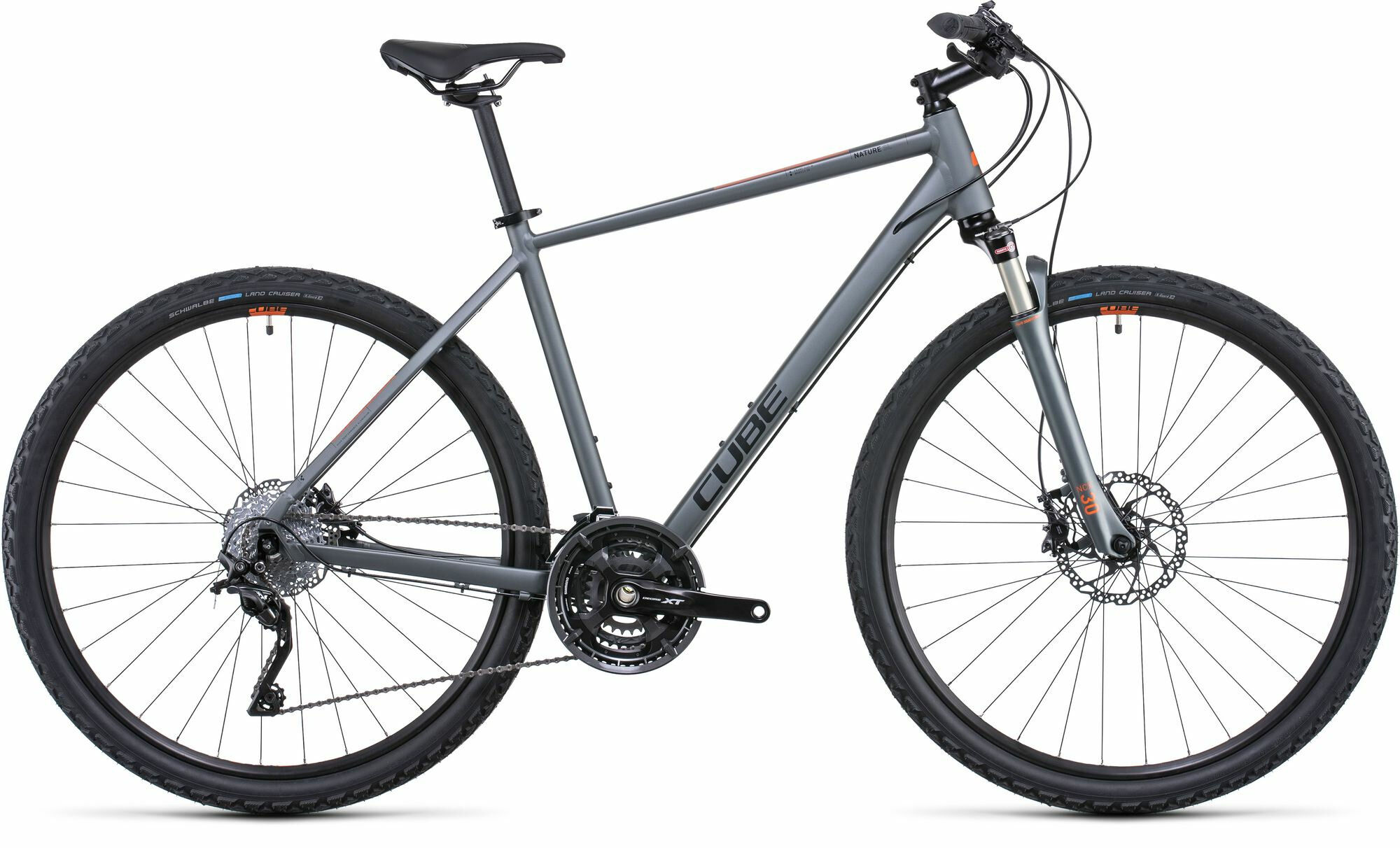 Cube Nature SL flashgrey´n´orange 2022 28" Diamant
