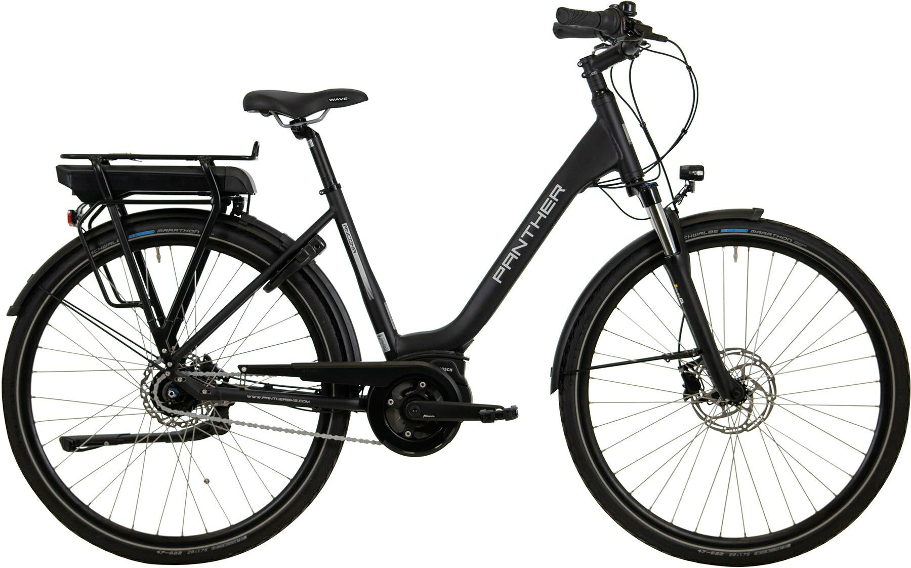 Panther Maruka 1.0 schwarz matt - 400 Wh - 28 Zoll - Wave
