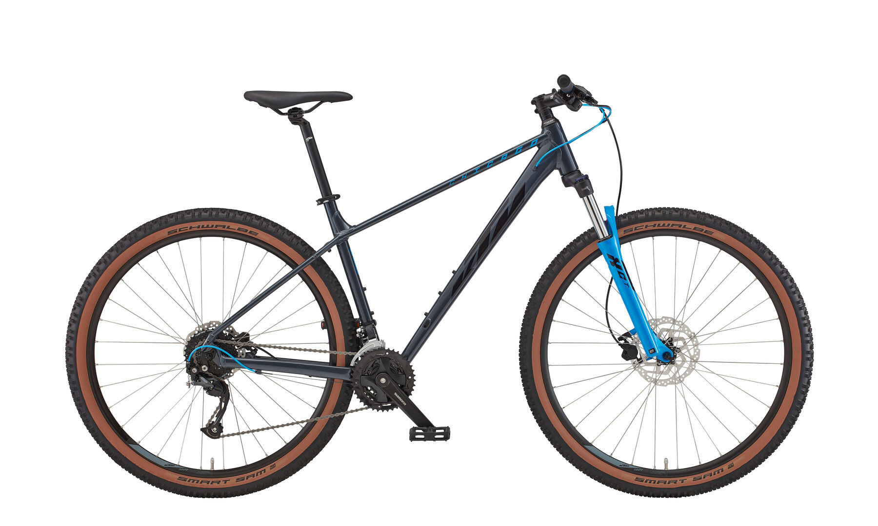 KTM  CHICAGO 291  metallic grey (black+blue)  2022 29" Diamant