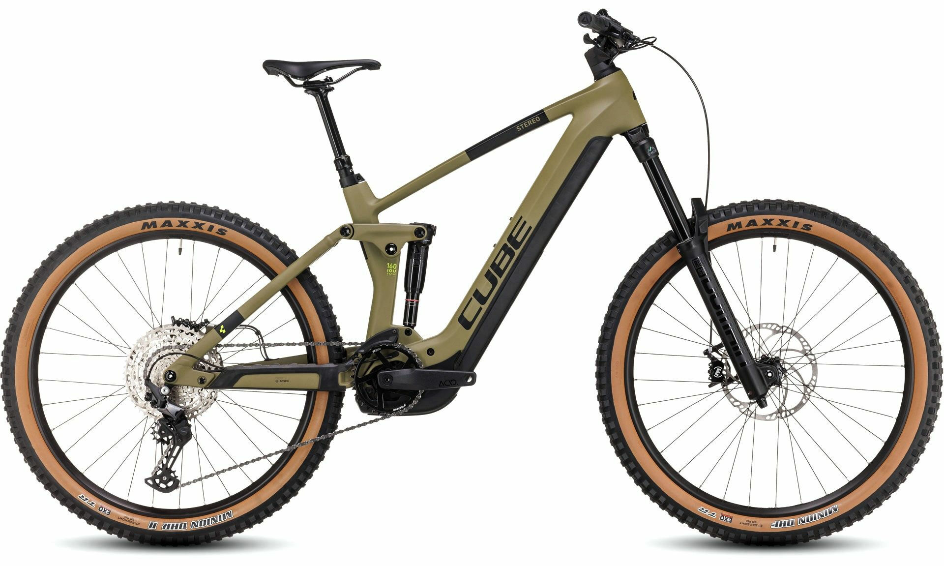 Cube Stereo Hybrid 160 HPC Race 750 27.5 olive´n´green 27,5" 750 Wh Diamant