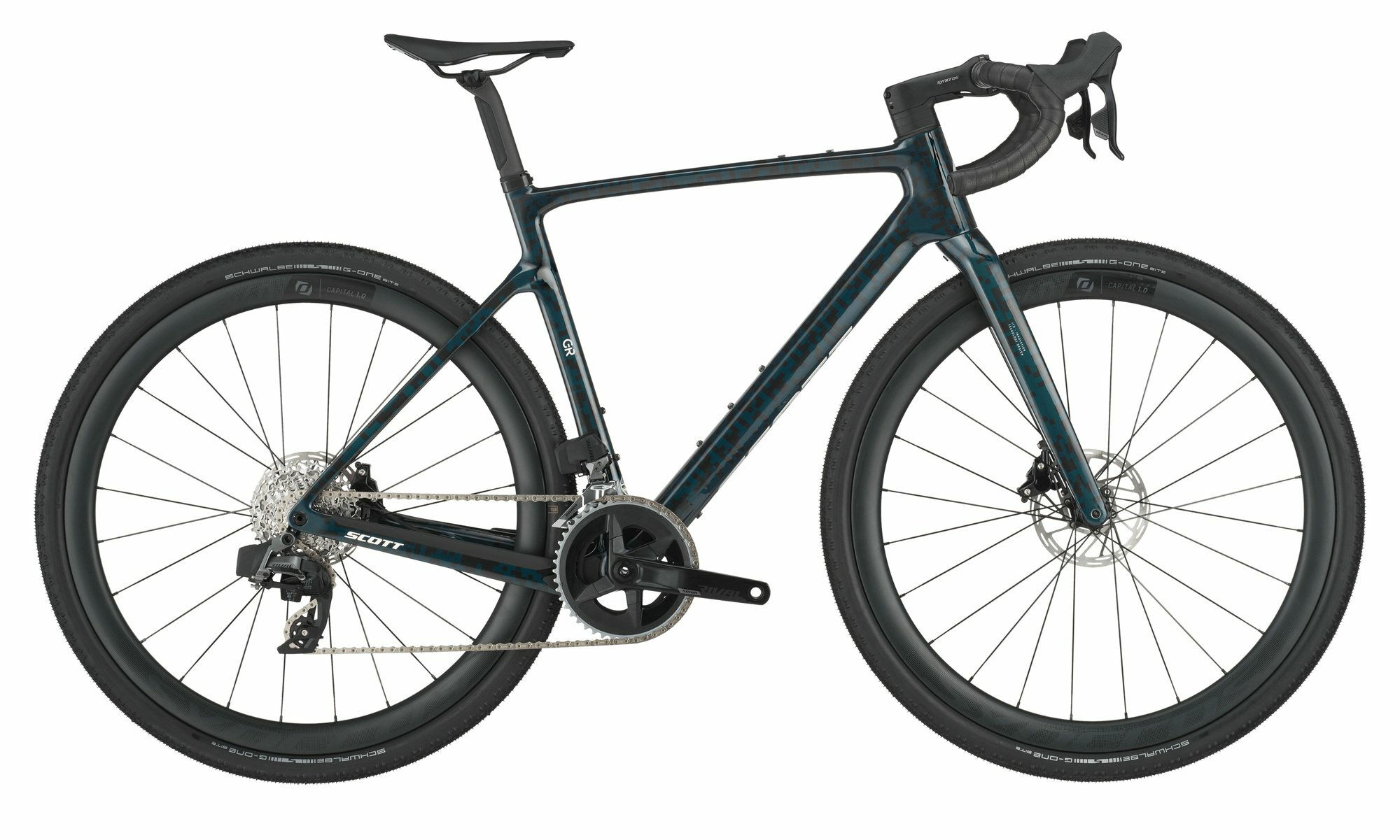 Scott ADDICT GRAVEL 20 petrol black 28" Diamant L