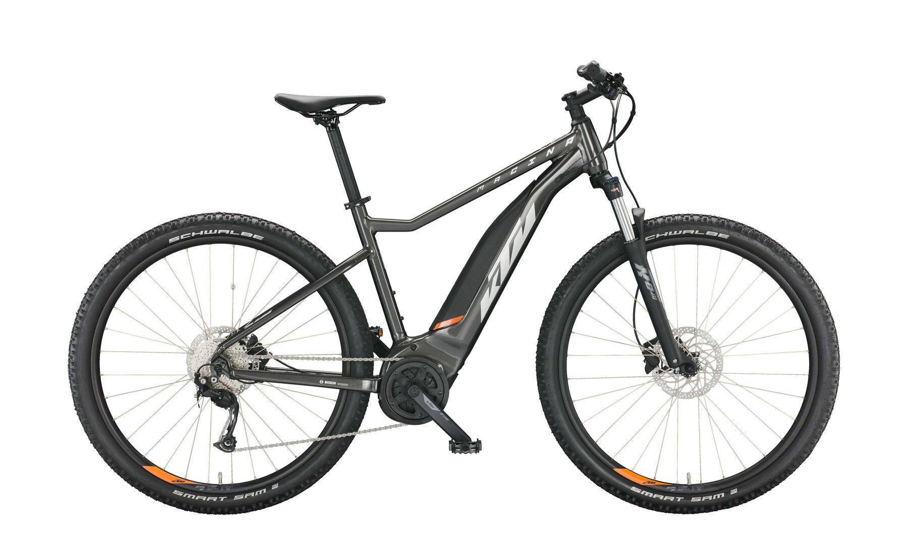KTM Macina Ride 591 machine grey (silver+orange) - 500 Wh - 28 Zoll - Diamant